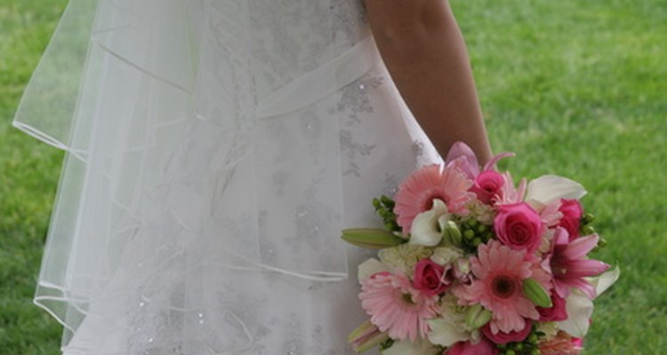 If you do not have a matching piece of tulle, take a piece from the underlying tulle layers of your dress.