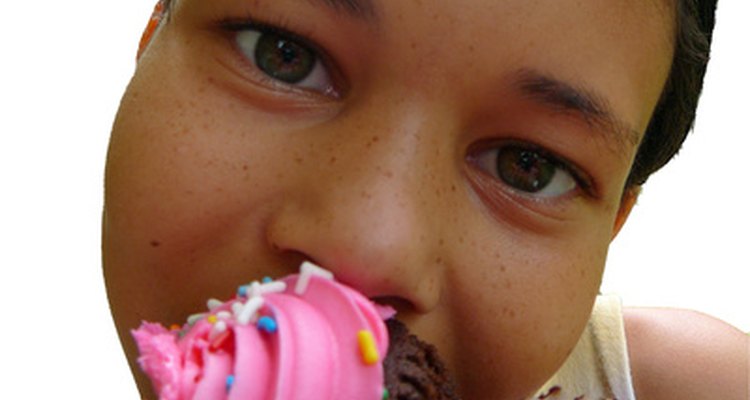 Tanto as crianças quanto os professores amam comer cupcakes