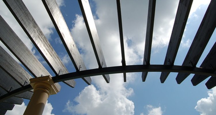 Pergolas can start to lean but may be easily fixed.