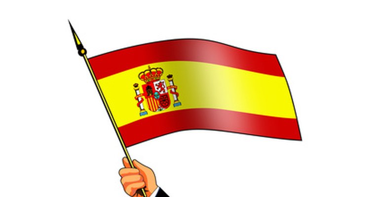 La bandera de España.