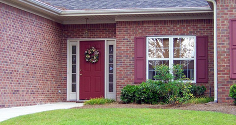 A few plants and grass can transform a front yard.