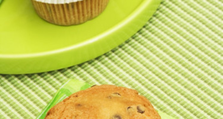 Reheat muffins in the oven or microwave.