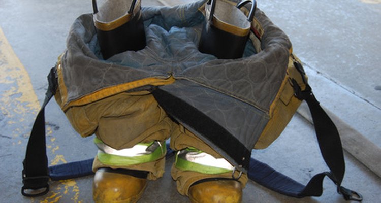 Airport firefighters are responsible for fires during an aeroplane crash.