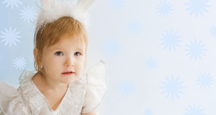 A child's bunny rabbit costume is easy to make