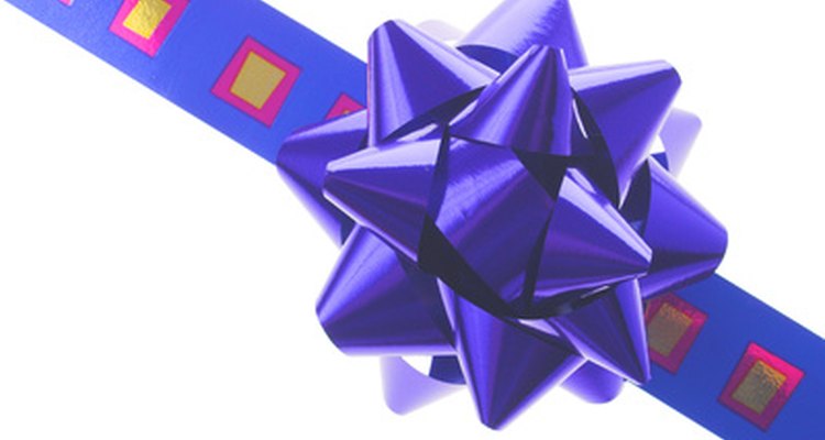 Ribbons and bows are great to cover paper joins