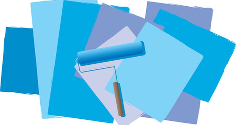 Solvite wallpaper adhesive is easy to roll on.