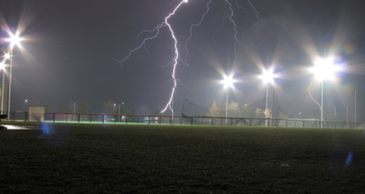 Lightning at a soccer event