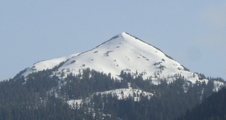 Paper mache is an inexpensive way to build a model of a mountain.