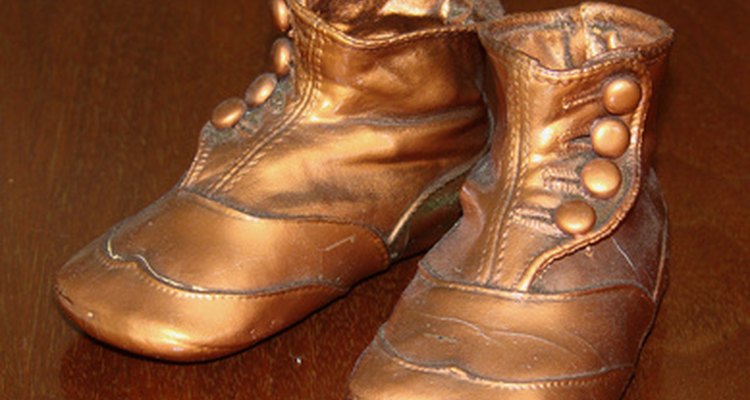 Bronzing your baby's shoes creates a keepsake.