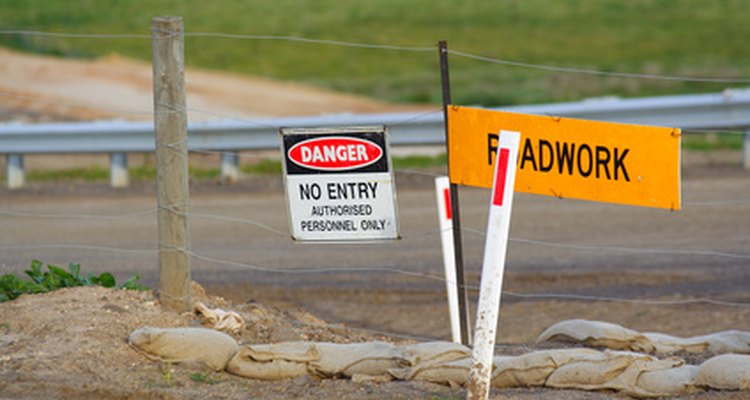 Acrylic signs are a common sight along roadways.