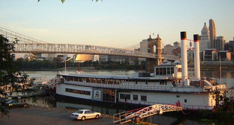Steam-powered boats originated on American and European rivers, then moved to the oceans.