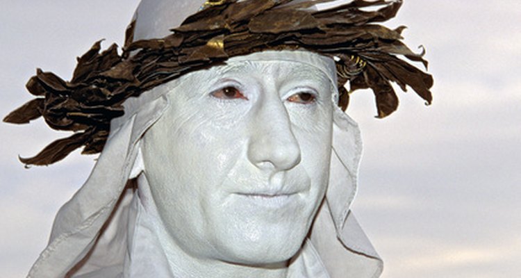 Creating Greek theatre masks is a fun project.