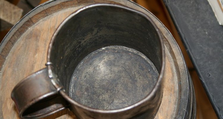 Tin cups are often made of tin-plated steel.