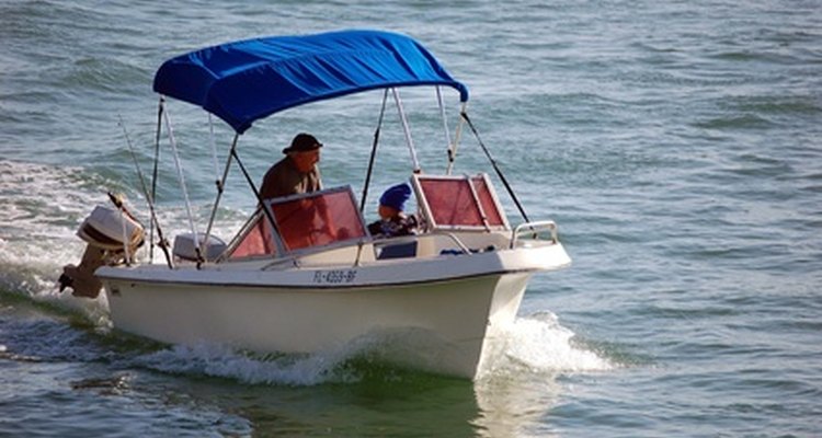 Isinglass curtains zip into a boat's canopy.