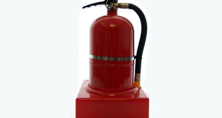 Fire extinguishers are used to put out small fires.