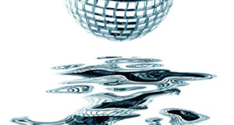 Look at pictures of disco balls to find colours and patterns that you want to emulate with your baked version.