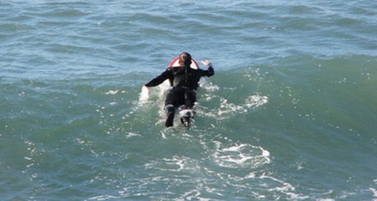 A surfer in a wetsuit