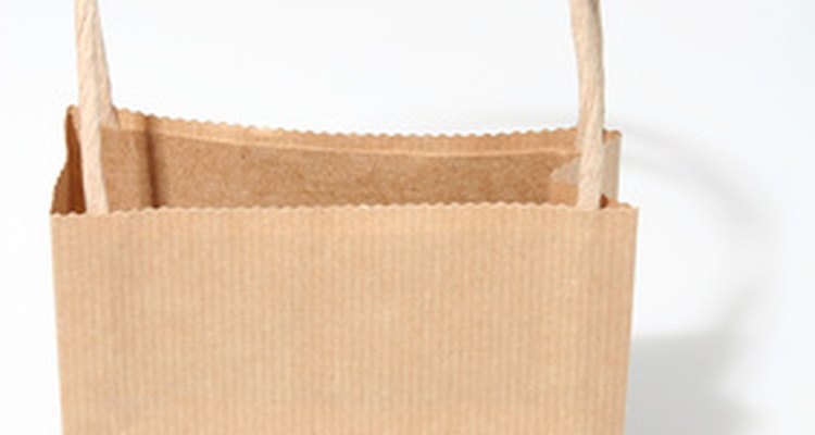 The paper bag helps transfer the stain.