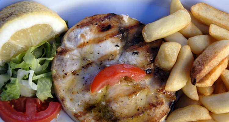 Swordfish can be served as a leaner meat substitute.