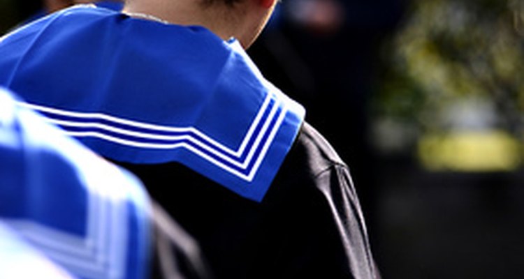 El cuello es una de las características más reconocibles de un traje de marinero.