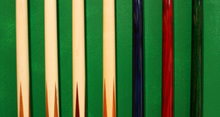 Bent pool cues can be straightened in some circumstances.