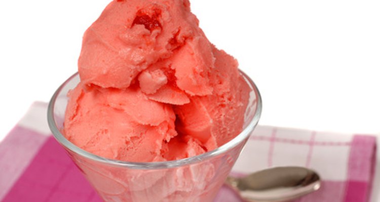 Sherbet is said to be a frozen version of the Turkish drink chorbet, a fruit juice and milk drink.