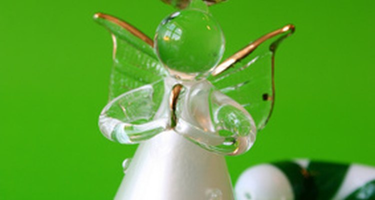 An angel's main feature is the halo perched upon its head.