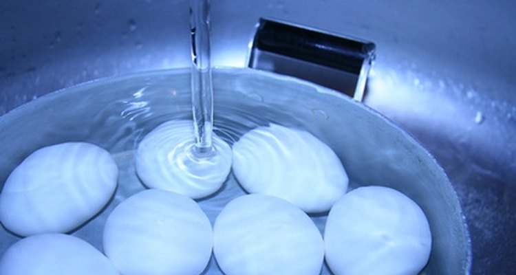 Los huevos viejos flotan en agua debido a células alargadas.