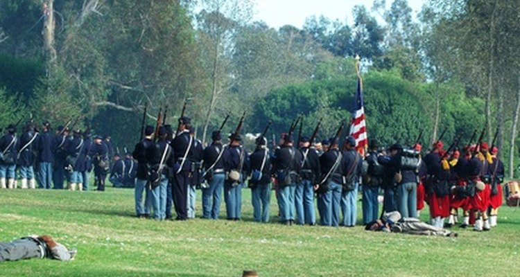 Los mosquetes y rifles fueron las armas más comunes utilizadas en la Guerra Civil.
