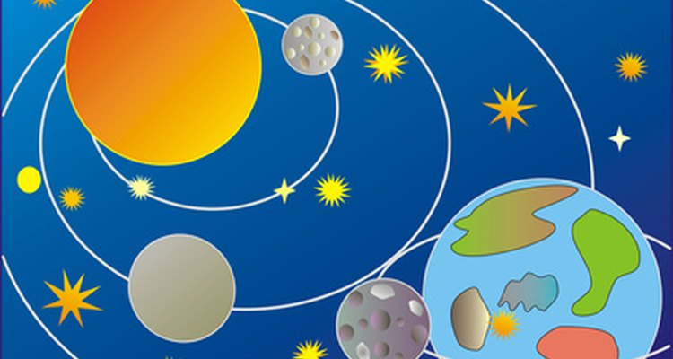 Móbiles do Sistema Solar são projetos populares para feiras de ciência escolares