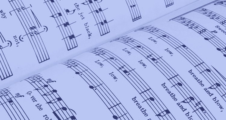 Sheet music needs to be transposed to suit the flute.