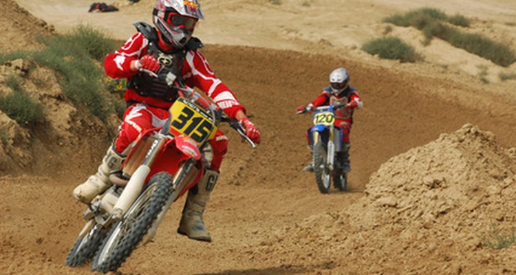 Motocross boots are essential gear for riders.