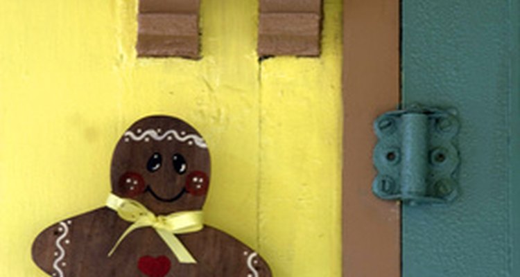 Make a ginger man costume from brown felt.