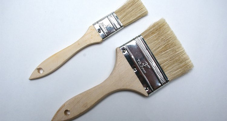 Smaller brushes get into tight areas.