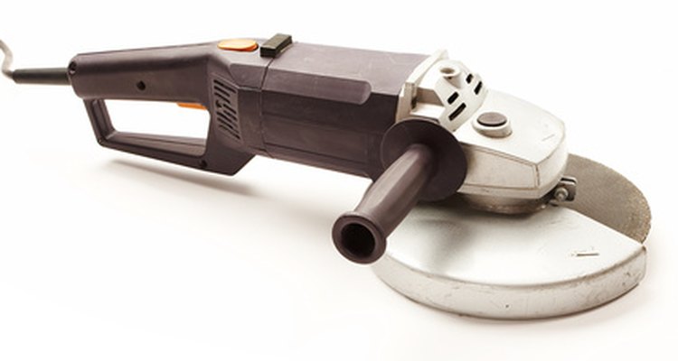 A metal guard covers half of this tool.