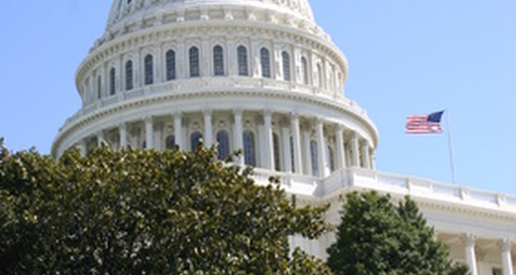 En los EE.UU., los líderes del gobierno federal se reúnen en el Congreso.