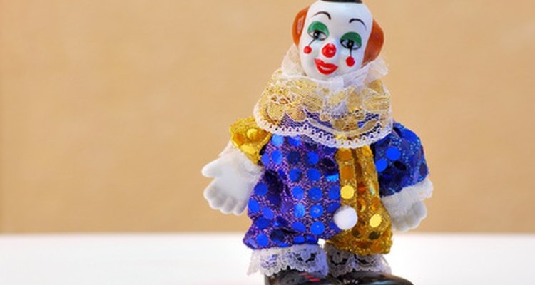A clown costume can be inxpensively created using a sheet