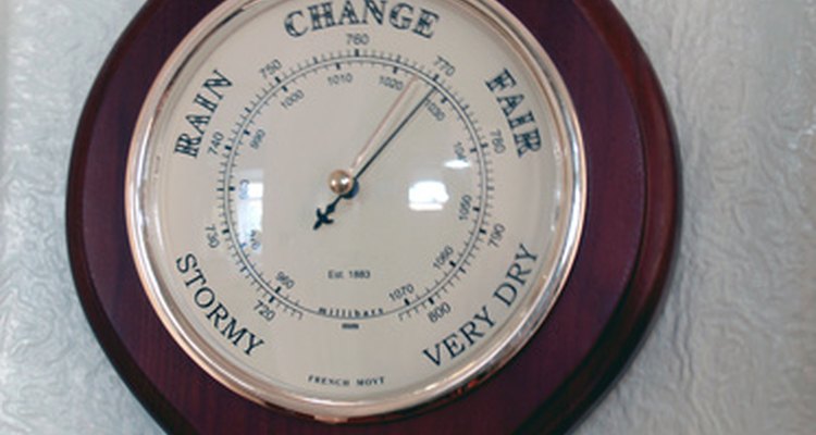 Barometers measure air pressure.
