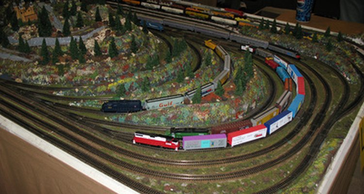 Tiny lights add a degree of realism to a tiny train set.