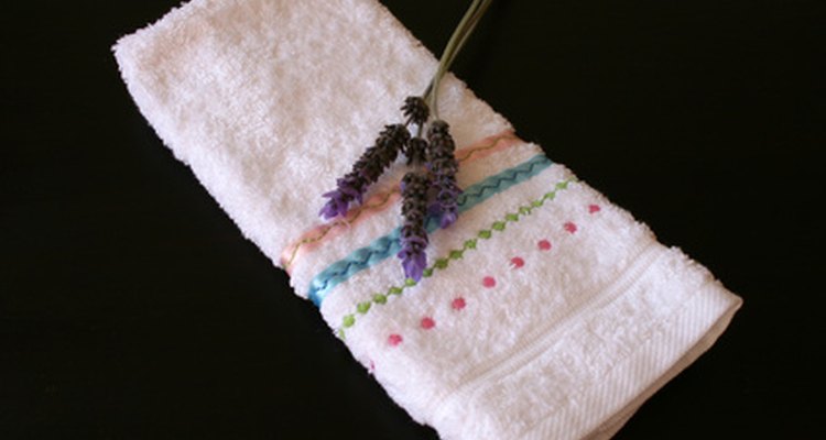 Marble towel holders hold tea or hand towels.