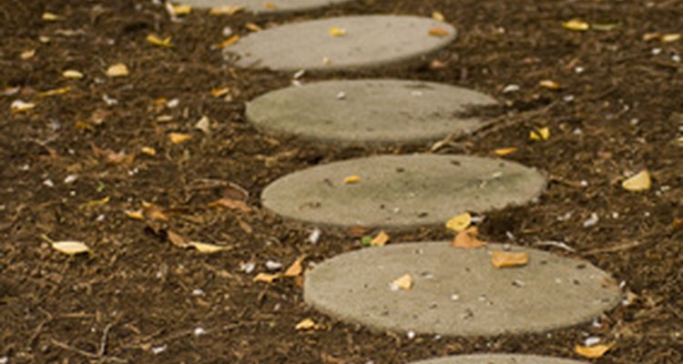 Stepping stones are more fun with handprints.