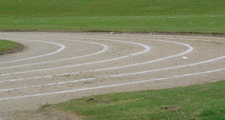 Before a race can be run, the lines must be marked properly on the track.