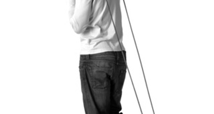 Weighted rubber skipping ropes tone muscles and improve agility.