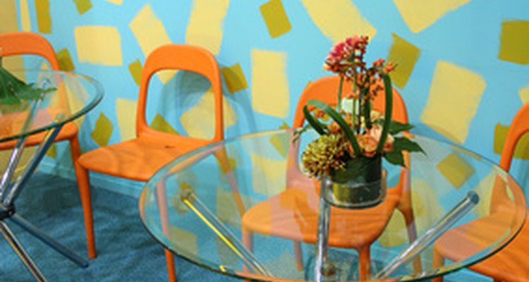 Glass table tops should be secure for safety.