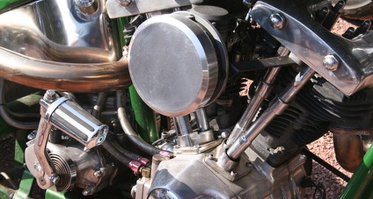 Early model Harley-Davidson V-twin engine