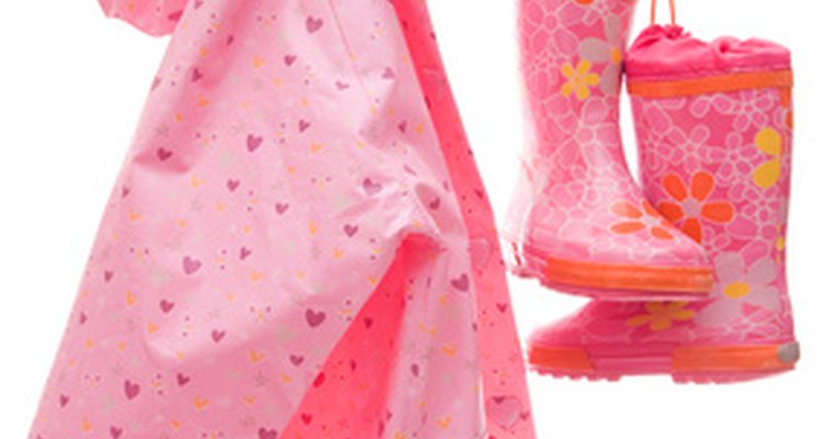 Heat will remove wrinkles from PVC raincoats.