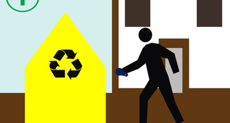 Verify recycling guidelines before placing materials in a receptacle.