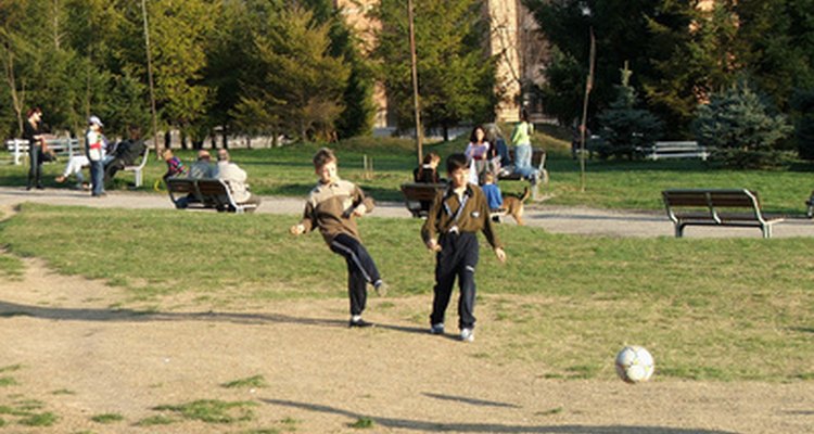 Children in Guatamala learn soccer at an early age.