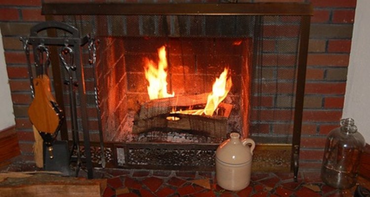 Tile hearths can be made to resemble brick or use unconventional shapes.