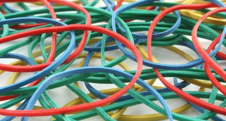 A rubber band supplies enough power to propel a lightweight aeroplane.